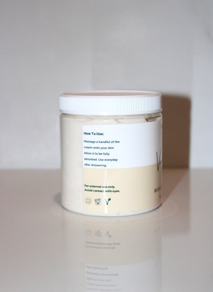 Crema para cuerpo y cabello de vainilla