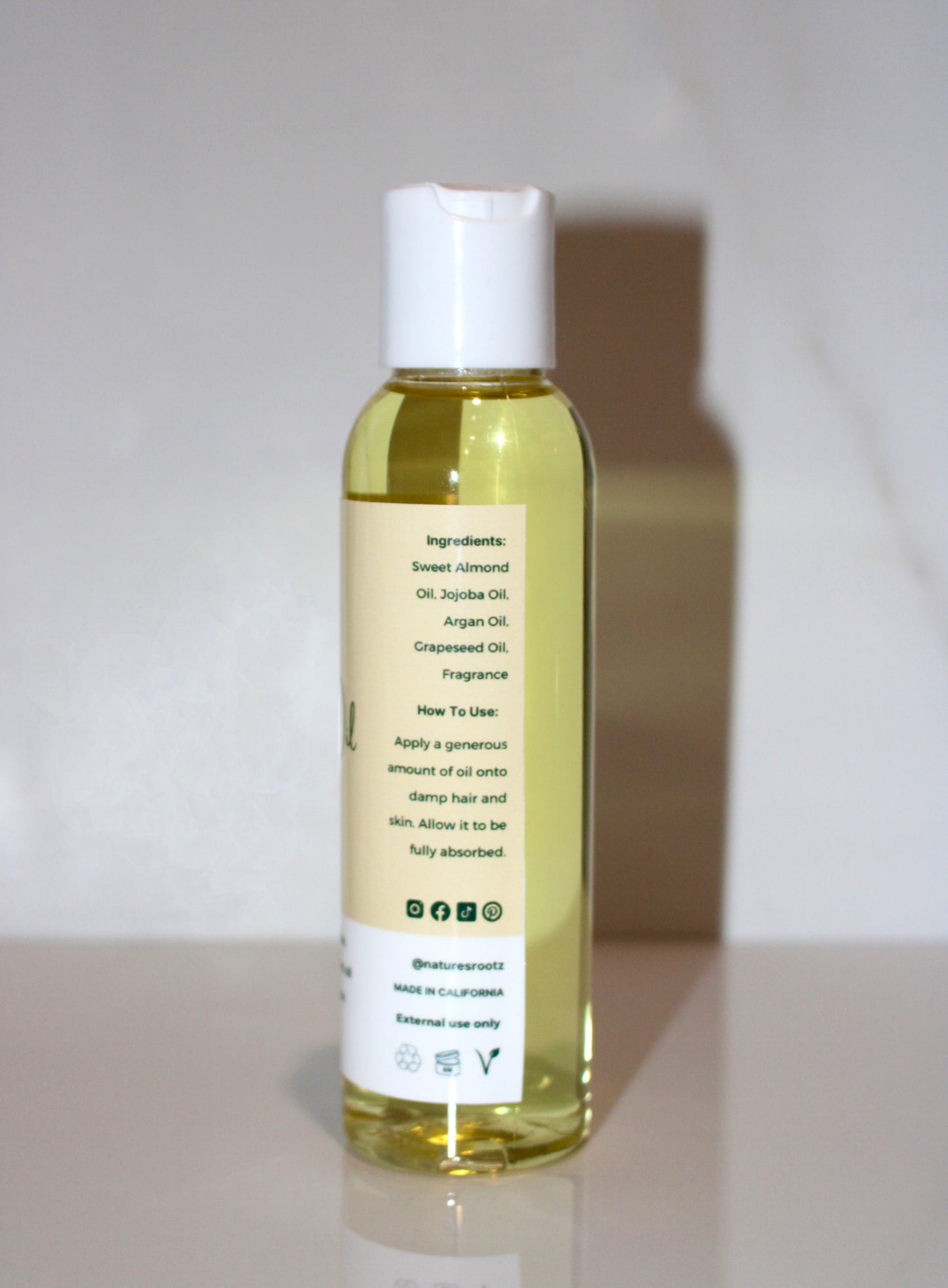 Aceite para cuerpo y cabello de vainilla